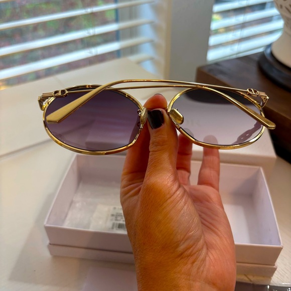 Christian Dior Sunglass EVERDIOR Gold Frame Gradient Bordeaux Lenses - Picture 9 of 11
